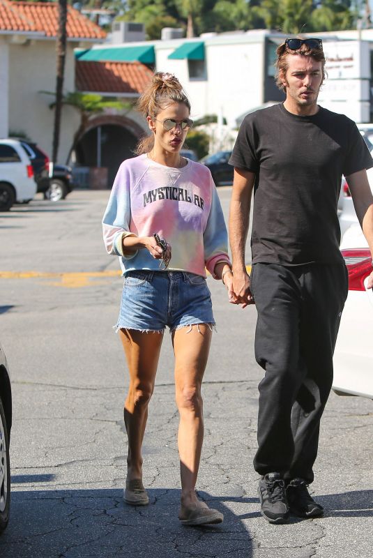ALESSANDRA AMBROSIO and Nicolo Oddi Out in Los Angeles 10/12/2019