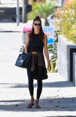 ALESSANDRA AMBROSIO Arrives at Pilates Class in Los Angeles 10/21/2019