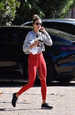 ALESSANDRA AMBROSIO Heading to Brooke Burke