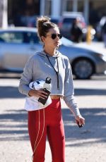 ALESSANDRA AMBROSIO Heading to Brooke Burke