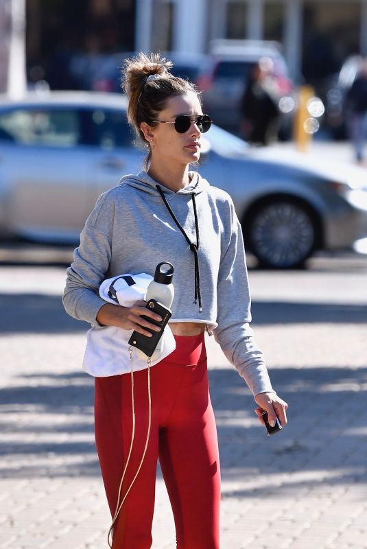 ALESSANDRA AMBROSIO Heading to Yoga Class in Malibu 10/02/2019