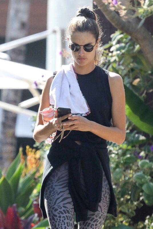 ALESSANDRA AMBROSIO Leaves Brooke Burke