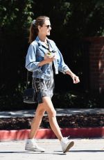 ALESSANDRA AMBROSIO Out for Ice Cream in Brentwood 09/30/2019