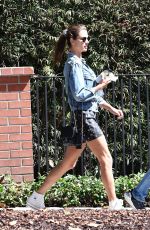 ALESSANDRA AMBROSIO Out for Ice Cream in Brentwood 09/30/2019