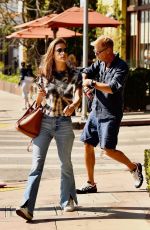 ALESSANDRA AMBROSIO Out for Lunch in Brentwood 10/30/2019