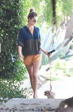 ALESSANDRA AMBROSIO Out with Her Dog in Brentwood 10/05/2019