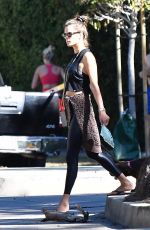 ALESSANDRA AMBROSIO Out with her Dogs in Brentwood 10/21/2019