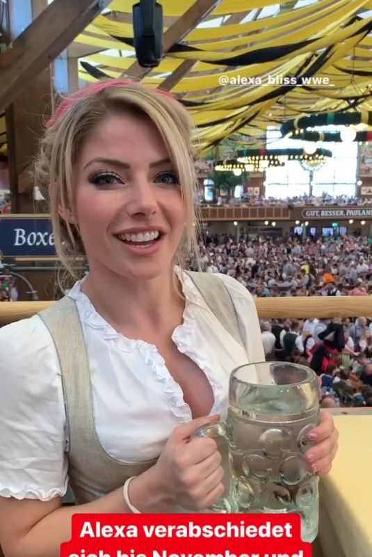 ALEXA BLISS at Oktoberfest – Instagram Photos and Video 09/27/2019