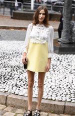 ALEXA CHUNG at Miu Miu Spring/Summer 2020 Show at Paris Fashion Week 10/01/2019