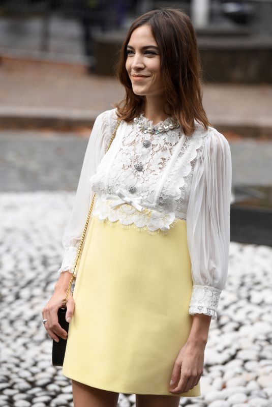 ALEXA CHUNG at Miu Miu Spring/Summer 2020 Show at Paris Fashion Week 10/01/2019