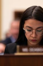 ALEXANDRIA OCASIO-CORTEZ at House Financial Services Committee Hearing in Washington D.C. 10/23/2019