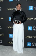 ALICIA KEYS at City of Hope Spirit of Life Gala at Barker Hangar in Santa Monica 10/10/2019