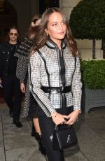 ALICIA VIKANDER at Louis Vuitton Show at Paris Fashion Week 10/01/2019