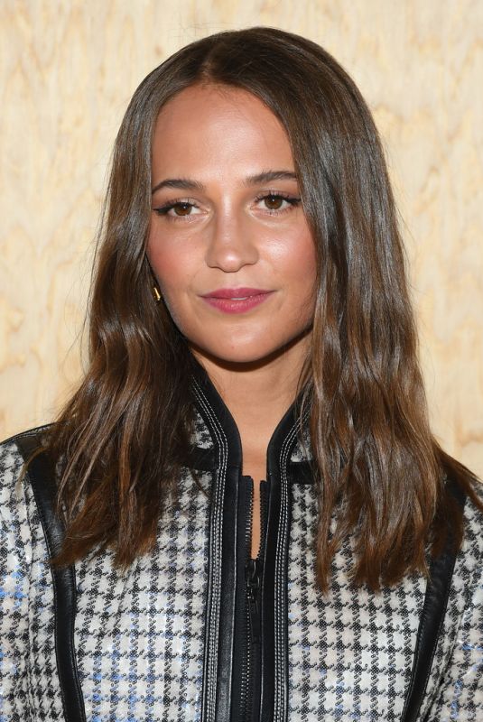 ALICIA VIKANDER at Louis Vuitton Show at Paris Fashion Week 10/01/2019