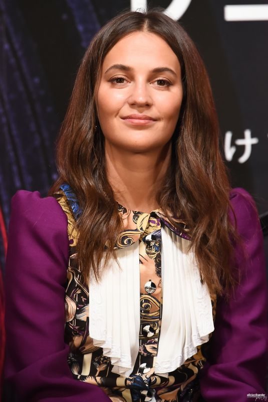ALICIA VIKANDER at The Earthquake Bird Press Conference at 32nd Tokyo International Film Festival 10/29/2019