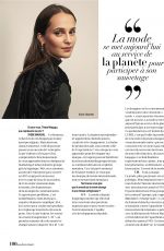 ALICIA VIKANDER in Mafame Figaro, October 2019