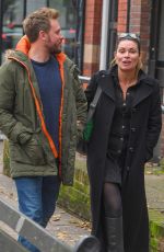 ALISON KING and David Stuckley Out in Alderley Edge in Cheshire 10/24/2019