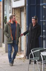 ALISON KING and David Stuckley Out in Alderley Edge in Cheshire 10/24/2019