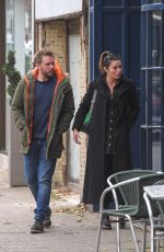 ALISON KING and David Stuckley Out in Alderley Edge in Cheshire 10/24/2019