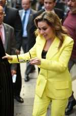 ALYSSA MILANO Arrives at Good Morning America in New York 10/14/2019