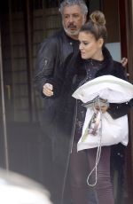 ALYSSA MILANO Leaves Her Hotel in New York 10/15/2019