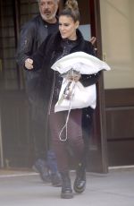 ALYSSA MILANO Leaves Her Hotel in New York 10/15/2019