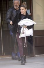 ALYSSA MILANO Leaves Her Hotel in New York 10/15/2019