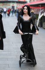 AMANDA HOLDEN and ASHLEY ROBERTS as Morticia and Wednesdey Addams Leaves Heart Radio 10/31/2019