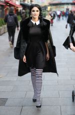 AMANDA HOLDEN and ASHLEY ROBERTS as Morticia and Wednesdey Addams Leaves Heart Radio 10/31/2019