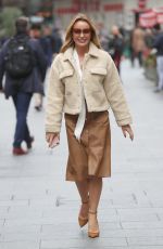 AMANDA HOLDEN Arrives at Heart Radio in London 10/04/2019
