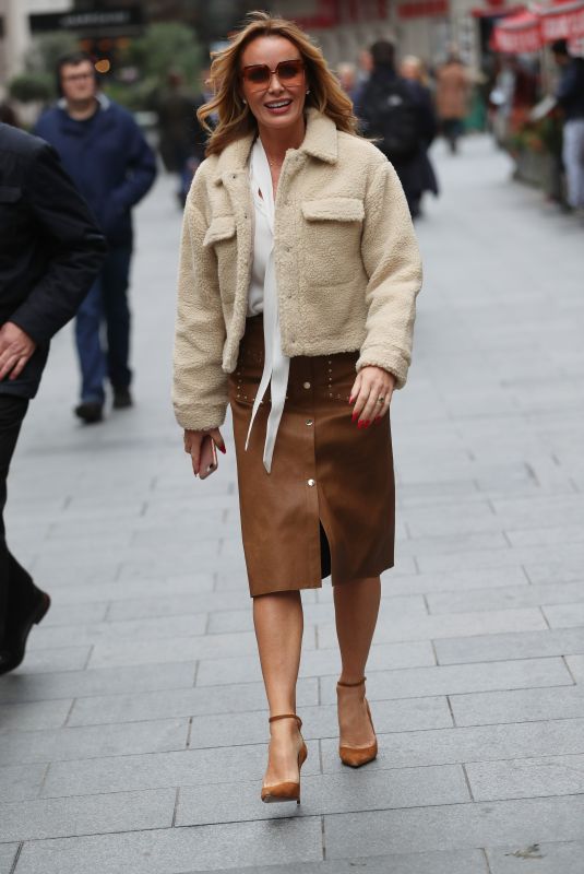 AMANDA HOLDEN Arrives at Heart Radio in London 10/04/2019