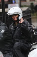 AMANDA HOLDEN Leaves Heart Radio in London 10/16/2019