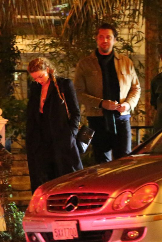 AMBER HEARD and Andy Muschietti at San Vicente Bungalows in West Hollywood 10/27/2019