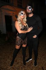 AMBER TURNER on the Set of TOWIE Halloween Special 10/21/2019