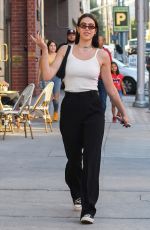 AMELIA HAMLIN at a Nail Salon in Los Angeles 10/25/2019