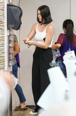 AMELIA HAMLIN at a Nail Salon in Los Angeles 10/25/2019