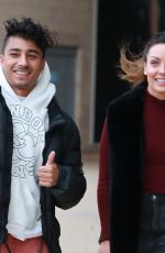 AMY DOWDEN Arrives at Strictly Come Dancing Rehearsals in Manchester 10/07/2019
