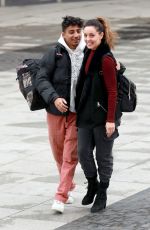 AMY DOWDEN Arrives at Strictly Come Dancing Rehearsals in Manchester 10/07/2019