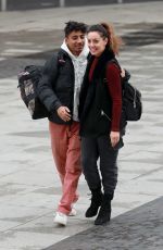AMY DOWDEN Arrives at Strictly Come Dancing Rehearsals in Manchester 10/07/2019