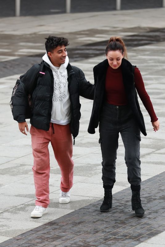 AMY DOWDEN Arrives at Strictly Come Dancing Rehearsals in Manchester 10/07/2019