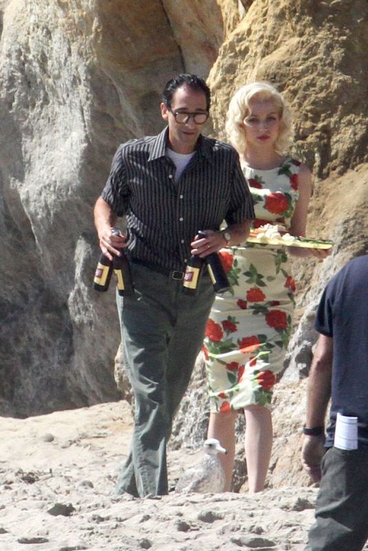 ANA DE ARMAS on the Set of Blonde in Malibu 10/06/2019