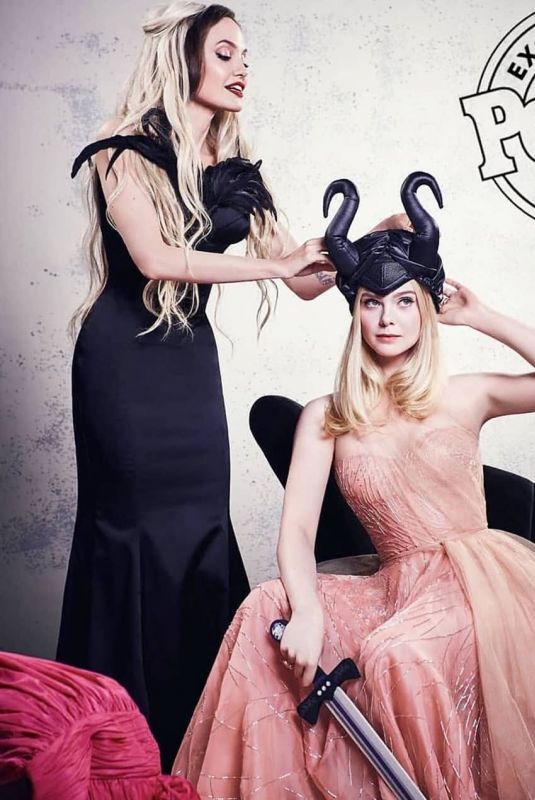 ANGELINA JOLIE and ELLE FANNING for People Magazine, October 2019