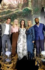 ANGELINA JOLIE, ELLE FANNING and MICHELLE PFEIFFER at Maleficent: Mistress of Evil Press Conference in Beverly Hills 09/30/2019