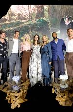 ANGELINA JOLIE, ELLE FANNING and MICHELLE PFEIFFER at Maleficent: Mistress of Evil Press Conference in Beverly Hills 09/30/2019