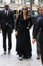 ANGELINA JOLIE Out and About in Paris 10/20/2019