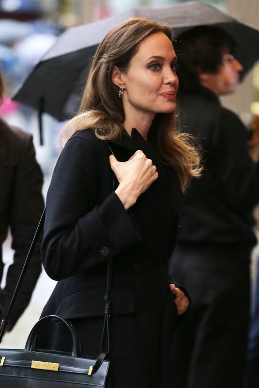 ANGELINA JOLIE Out and About in Paris 10/20/2019
