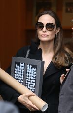 ANGELINA JOLIE Out and About in Paris 10/20/2019