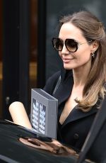 ANGELINA JOLIE Out and About in Paris 10/20/2019