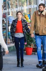 ANNA KENDRICK and Nick Thuneon the Set of Love Life in New York 10/15/2019