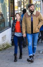 ANNA KENDRICK and Nick Thuneon the Set of Love Life in New York 10/15/2019